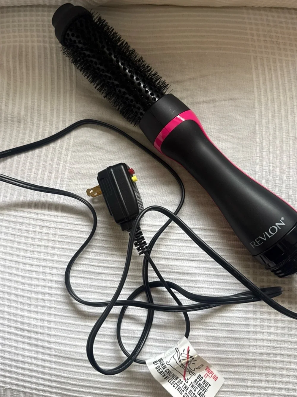 Revlon Black and Pink Hot Air Round Brush Dryer